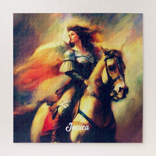 Mooie Valkyrie te paard Legpuzzel (Verticaal)