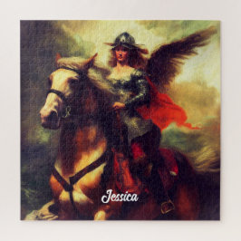 Mooie Valkyrie te paard Legpuzzel