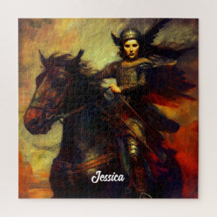 Mooie Valkyrie te paard Legpuzzel