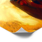 Mooie Valkyrie te paard Poster (Hoek)