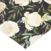 Mooie Vanilla White Roses aangepaste monogram Tafelkleed (Gekanteld)