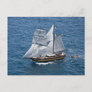 Mooie varende boot briefkaart