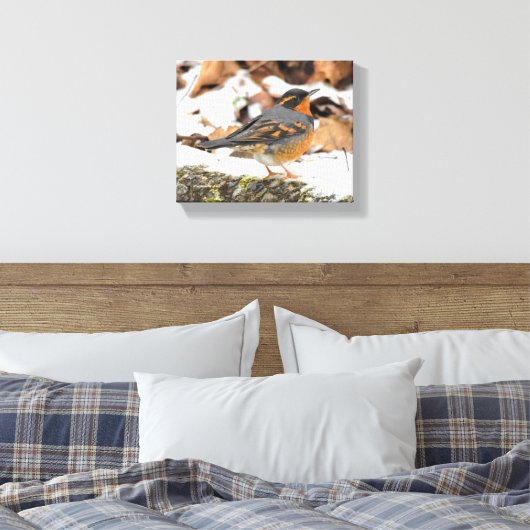 Mooie variëteit op de sneeuwgrond canvas afdruk (Insitu (Slaapkamer))