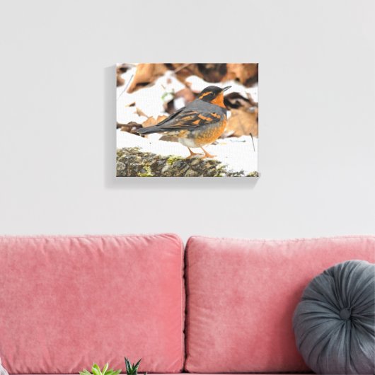 Mooie variëteit op de sneeuwgrond canvas afdruk (Insitu (Woonkamer))