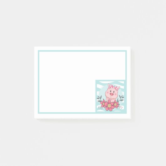 Mooie varken post-it® notes (Voorkant)