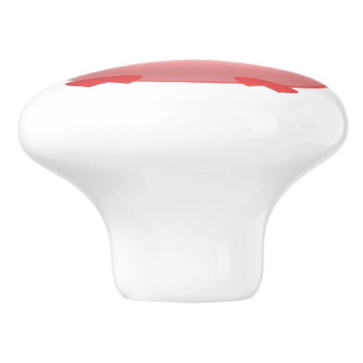 Mooie varkenskastlade trekkers voor baby of kind keramische knop (Zijkant)