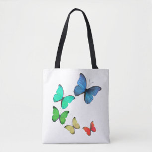 Mooie, veelkleurige Butterflies Tote Bag