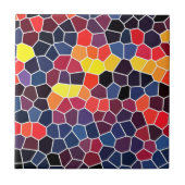 Mooie veelkleurige honingraat patroon mozaïek tegeltje (Voorkant)