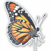 Mooie veelkleurige vlinder sticker (Voorkant)