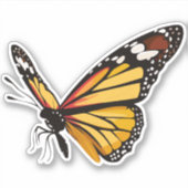 Mooie veelkleurige vlinder sticker (Voorkant)