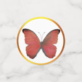 Mooie veelkleurige vlinders & gouden Lijst Confetti (Kleine voorkant)