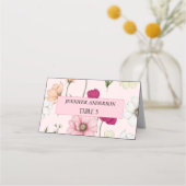 Mooie veld bloemen trouwplaats kaarten plaatskaartje (Voorkant)