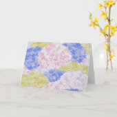 Mooie velden van brandkranen kaart (Gele Bloem)