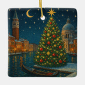 mooie venetiaanse kerst keramisch ornament (Voorkant)