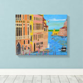 Mooie Venetië Canvasprint Canvas Afdruk (Insitu (Houten vloer))