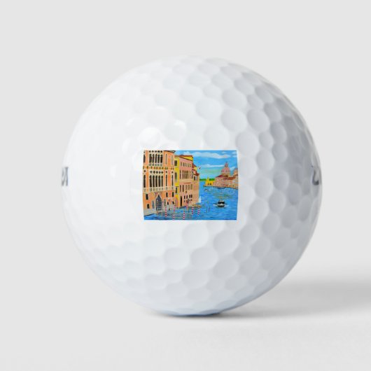 Mooie Venetië Golfballen (Voorkant)
