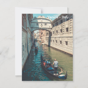 Mooie Venetië met Gondola Scene Briefkaart