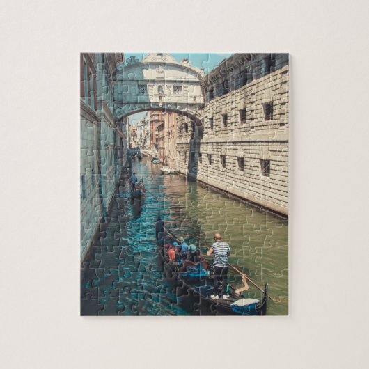 Mooie Venetië met Gondola scène Legpuzzel (Verticaal)