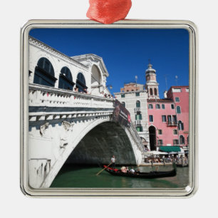 Mooie Venetië, Rialto Bridge Metalen Ornament