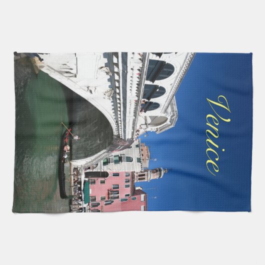 Mooie Venetië, Rialto Bridge Theedoek (Horizontaal)