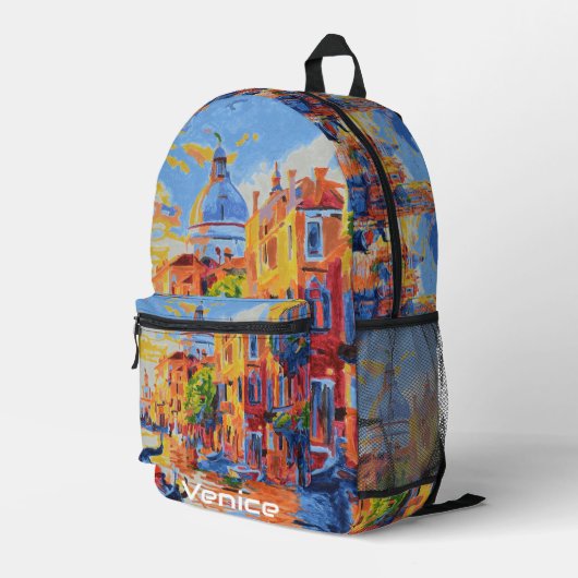 Mooie Venice backpack Bedrukte Rugzak (Achterkant Hoek Rechts)