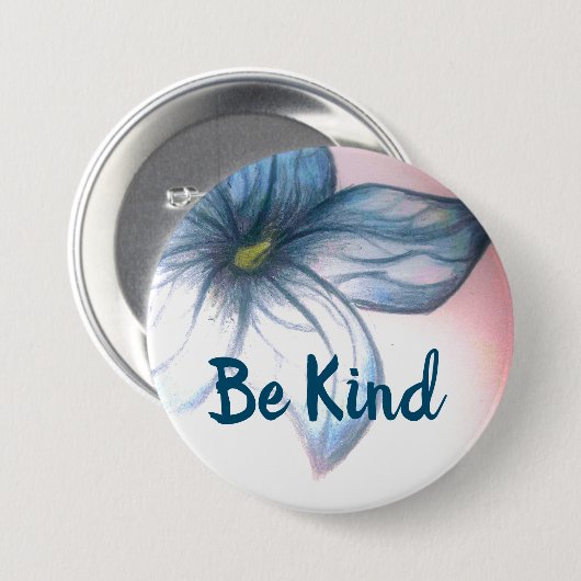 Mooie ventilatorButton Ronde Button 7,6 Cm (Voorkant /achterkant)