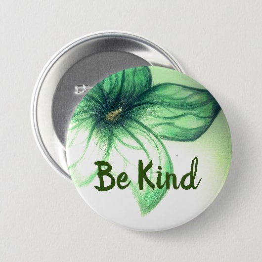 Mooie ventilatorButton Ronde Button 7,6 Cm (Voorkant /achterkant)