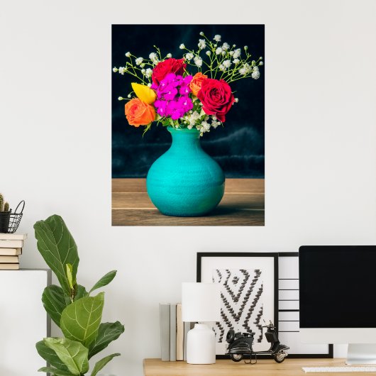 Mooie ventilatorinstallatie nog steeds poster (Thuiskantoor)