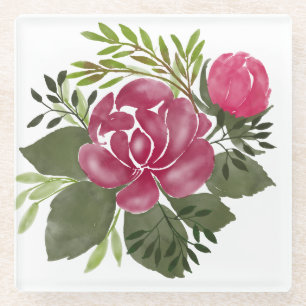 Mooie ventilatorkunst glazen onderzetter