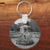 Mooie ventilatortuin in zwart-wit sleutelhanger (Voorkant)