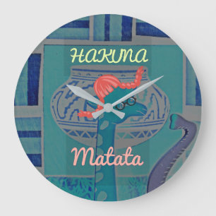 Mooie verbazende leuke girly grappige grafische grote klok