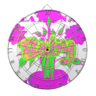 Mooie Verbazingwekkende Baby Roze Inspirerend Bloe Dartbord