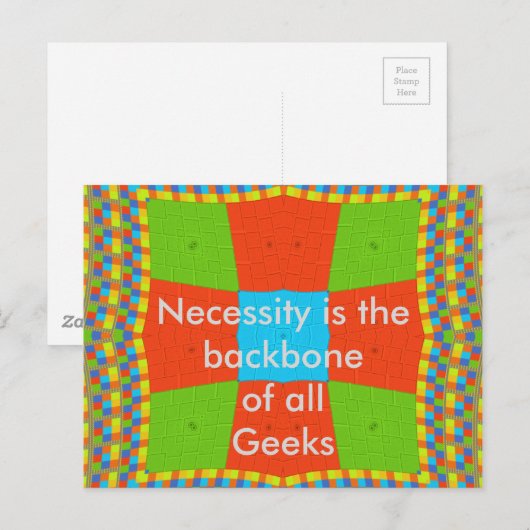 Mooie verbazingwekkende Europese kleurrijke etnisc Briefkaart (Voorkant / Achterkant)