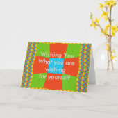 Mooie verbazingwekkende Europese kleurrijke etnisc Kaart (Gele Bloem)