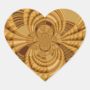 Mooie verbazingwekkende Giraffe vector Kaleidoscoo Hart Sticker