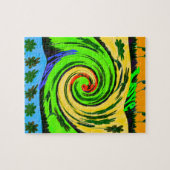 Mooie verbazingwekkende golvende zomergolf bloemen legpuzzel (Horizontaal)