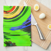 Mooie verbazingwekkende golvende zomergolf bloemen theedoek (Quarter Fold)