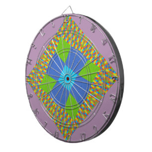 Mooie Verbazingwekkende Groene Blauwe Cyaan Kunstp Dartbord