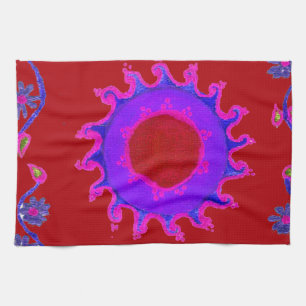 Mooie verbazingwekkende India motief Mendi kunst o Theedoek