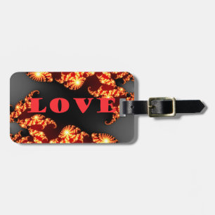 Mooie verbazingwekkende kleurrijke universum Liefd Bagagelabel