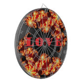 Mooie verbazingwekkende kleurrijke universum Liefd Dartbord (Voorkant Links)