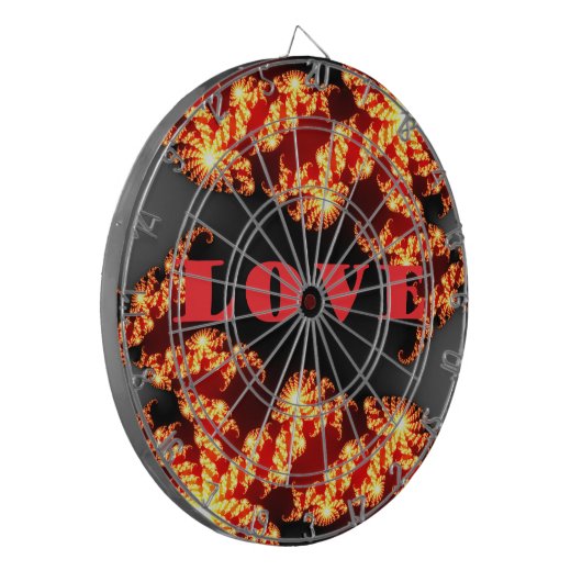 Mooie verbazingwekkende kleurrijke universum Liefd Dartbord (Voorkant Links)