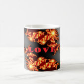 Mooie verbazingwekkende kleurrijke universum Liefd Koffiemok (Center)