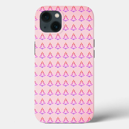 Mooie, verbazingwekkende, roze kerstboom Case-Mate iPhone case (Achterkant)