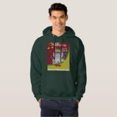 Mooie verbazingwekkende Sinterklaas in rode tinten Hoodie (Voorkant volledig)