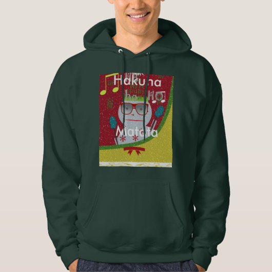 Mooie verbazingwekkende Sinterklaas in rode tinten Hoodie (Voorkant)