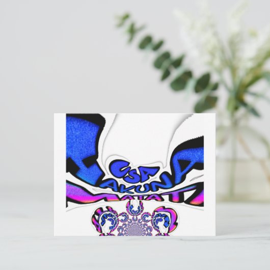 Mooie Verbazingwekkende USA Fun Text Art Pattern D Briefkaart (Staand voorkant)