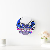 Mooie Verbazingwekkende USA Fun Text Art Pattern D Ronde Klok (Huis)