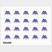 Mooie Verbazingwekkende USA Fun Text Art Pattern D Sticker (Vel)