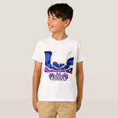 Mooie Verbazingwekkende USA Fun Text Art Pattern D T-shirt (Voorkant volledig)